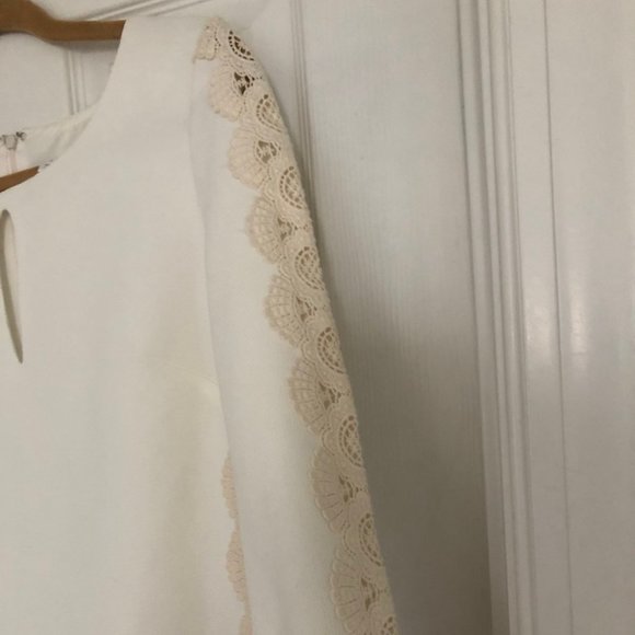 Winter White Shift Dress - Picture 4 of 7